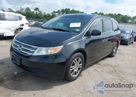 2012 Honda Odyssey Ex z USA, uszkodzony, nr VIN 5FNRL5H49CB023740